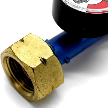 GAS REGULATOR WITH PRESSURE GAUGE FITS CALOR 4.5KG DUMPY