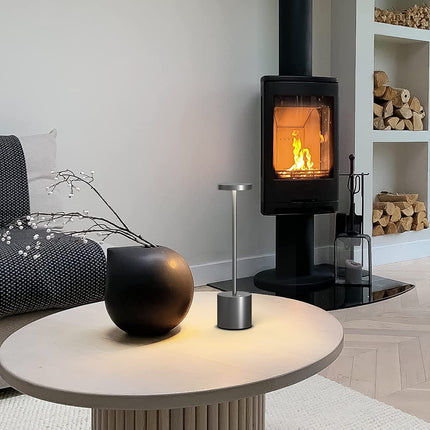 USB Rechargeable Battery Desk Lamp Aluminium LED Cordless