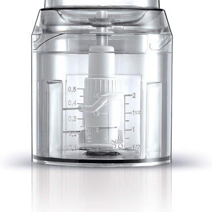 Black &amp; Decker Quad Blade Chopper 0.5L 500W Black/White/Clear 