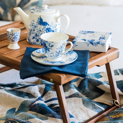 PROVINCIAL GARDEN WHITE CUP & SAUCER