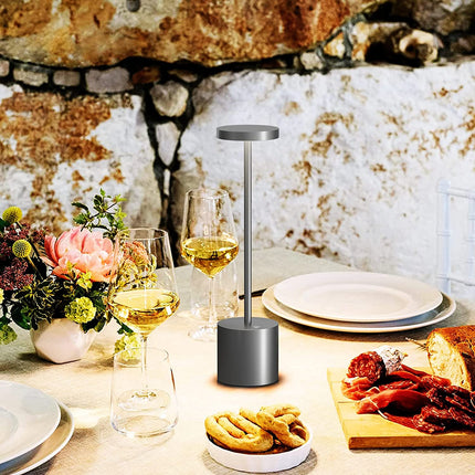 USB Rechargeable Battery Desk Lamp Aluminium LED Cordless