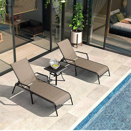 كرسي بحر للتشمس قابل لطوي