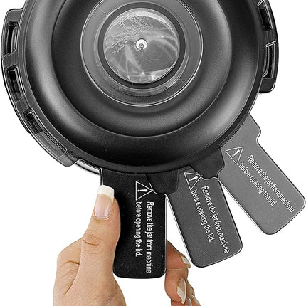 خلاط بلاك آند ديكر 1200 واط 1.7 لتر عالي الطاقة مع وعاء زجاجي أسود / فضي