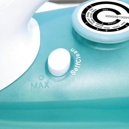 مكواة بخار بلاك أند ديكر 1600 واط غير لاصقة للملابس