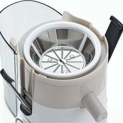 عصارة بلاك اند ديكر 250 واط مع مجرى تغذية كبير، ابيض/رمادي