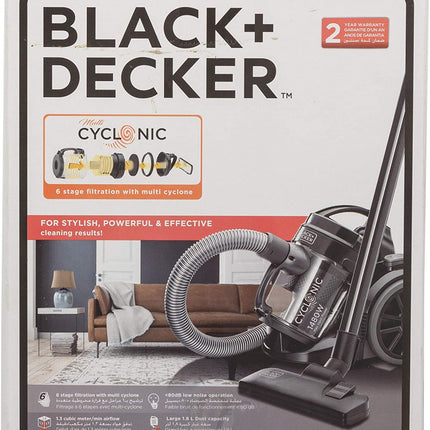 مكنسة كهربائية بدون كيس متعددة الدوامات من بلاك آند ديكر 1300 واط