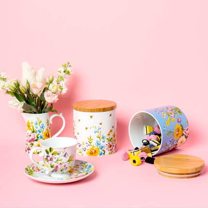 ENGLISH GARDEN BUSY BEE STORAGE JAR