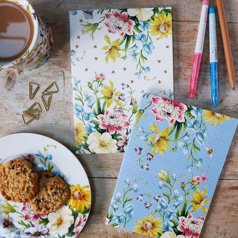 ENGLISH GARDEN SET OF TWO NOTEBOOKS