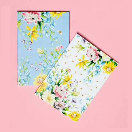 ENGLISH GARDEN SET OF TWO NOTEBOOKS