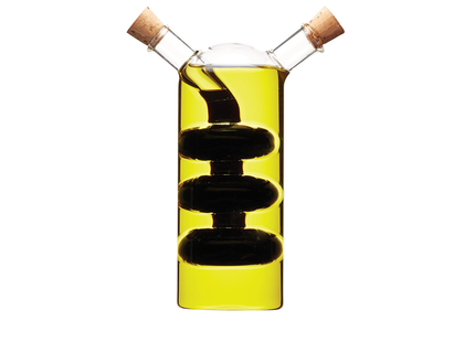 WORLD OF FLAVOURS ITALIAN GLASS DUAL OIL AND VINEGAR BOTTLE BY KITCHENCRAFT