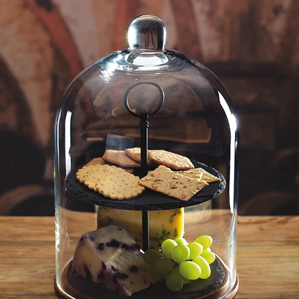 Artesa 2-Tier Serving Stand/Cake Dome, 22 x 31 cm
