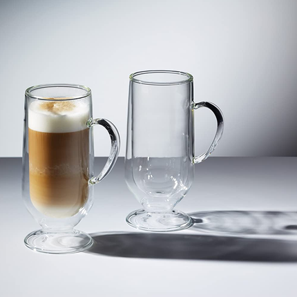 KITCHENCRAFT LE™XPRESS DOUBLE WALLED LATTE GLASSES, 325 ML, SET OF 2