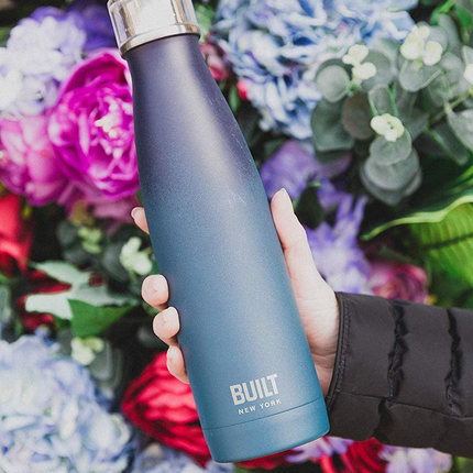 BUILT PERFECT SEAL LEAKPROOF INSULATED WATER BOTTLE/THERMAL FLASK, STAINLESS STEEL, 480 ML
