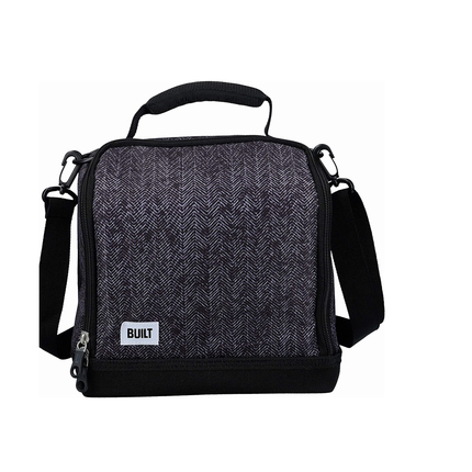 BUILT INSULATED LUNCH BAG WITH 'THE PROFESSIONAL' DESIGN, YOUTH LARGE / 11-13, BLACK