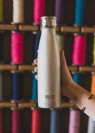 BUILT PERFECT SEAL LEAKPROOF INSULATED WATER BOTTLE/THERMAL FLASK, STAINLESS STEEL, 480 ML