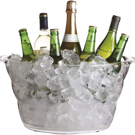 BAR CRAFT MIX IT ACRYLIC LARGE OVAL DRINKS PAIL / COOLER