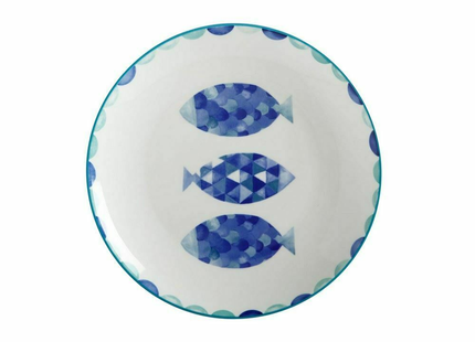 MAXWELL & WILLIAMS REEF PORCELAIN DINNER PLATE 27CM FISH