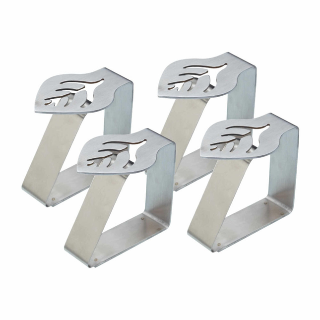 LEAF TABLE CLOTH CLIPS SET OF 4 SS
