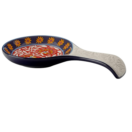 MAXWELL & WILLIAMS DR0089 BOHO SPOON REST, GIFT BOXED, CERAMIC, MULTI COLOUR