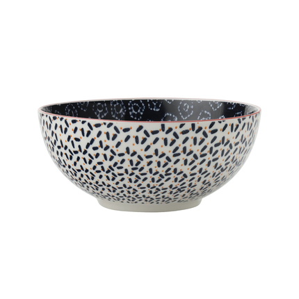 BOHO DAMASK 18CM BOWL “ NAVY