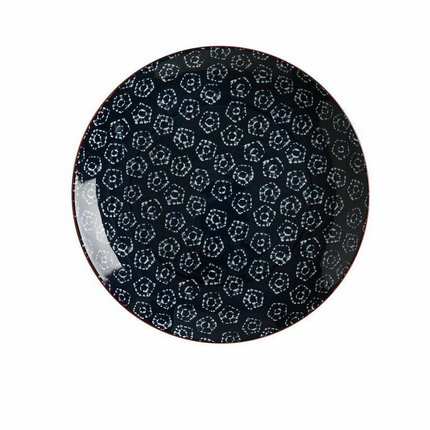 MAXWELL & WILLIAMS BOHO 27CM PLATE SHIBORI NAVY
