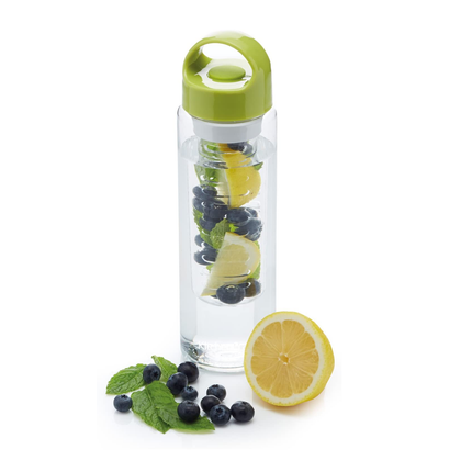 HEALTHY EATING 500ML INFUSER WATER BOTTLE, SLEEVED