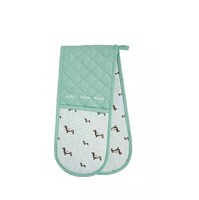 KITCHENCRAFT DACHSHUND DOUBLE OVEN GLOVE