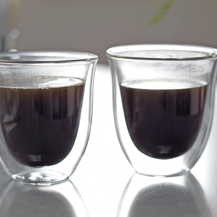 LA CAFETIèRE SET OF 2 JACK INSULATED LATTE GLASSES, 200 ML (7 FL OZ)
