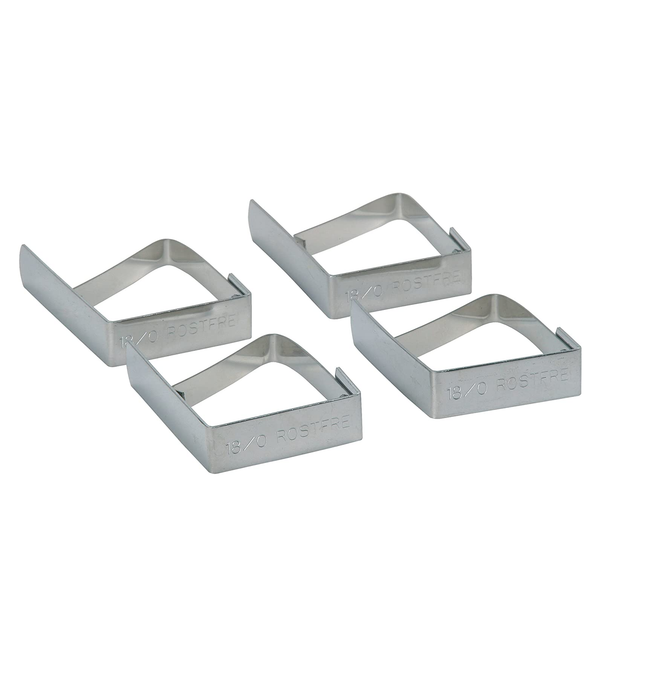 TABLE CLOTH CLIPS SET OF 4 S/STEEL