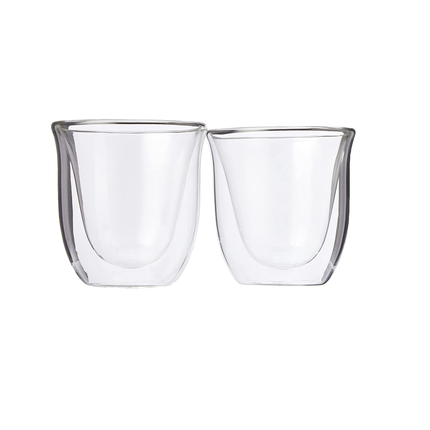 LA CAFETIèRE CA880206 SET OF 2 JACK INSULATED CAPPUCCINO GLASSES, 190 ML (6 FL OZ)