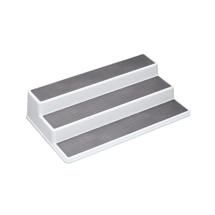 COPCO BASICS 3-TIER NON-SLIP KITCHEN CUPBOARD / SHELF ORGANISER, 38 X 22.5 X 8.5 CM (15" X 9" X 3.5")