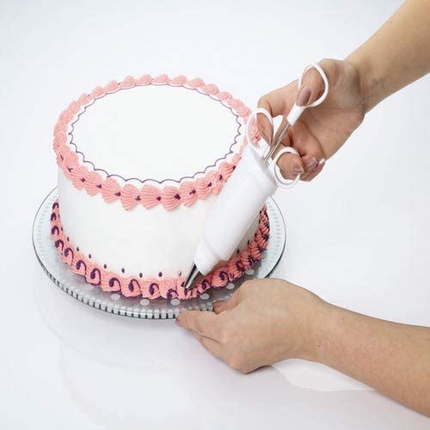 KITCHENCRAFT SWEETLY DOES IT TURNTABLE CAKE STAND, GIFT BOX, GLASS, 30 CM