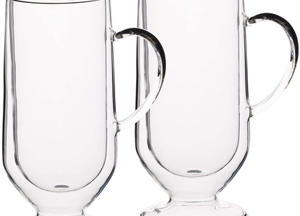 KITCHENCRAFT LE™XPRESS DOUBLE WALLED LATTE GLASSES, 325 ML, SET OF 2