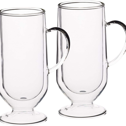 KITCHENCRAFT LE™XPRESS DOUBLE WALLED LATTE GLASSES, 325 ML, SET OF 2
