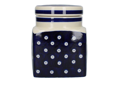 LONDON POTTERY CERAMIC STORAGE CANISTERS JAR CADDIES IN 3 BLUE & WHITE DESIGNS CREATIVE TOPS