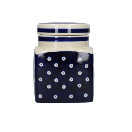 LONDON POTTERY CERAMIC STORAGE CANISTERS JAR CADDIES IN 3 BLUE & WHITE DESIGNS CREATIVE TOPS