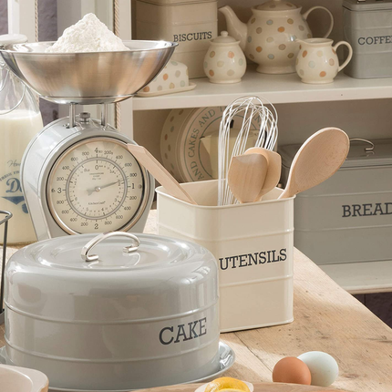 ليفينج نوستالجيا أواني القصدير، رمادي، 14.5 * 16 سم من كيتشن كرافت