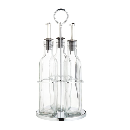 KITCHEN CRAFT GLASS OIL AND VINEGAR- GIFT BOXED