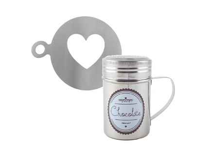 LC COCOA SHAKER AND STENCIL GIFT SET