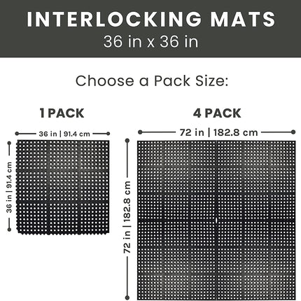 دعسة الأرضيات المطاطية المتشابكة 90 * 90 سم