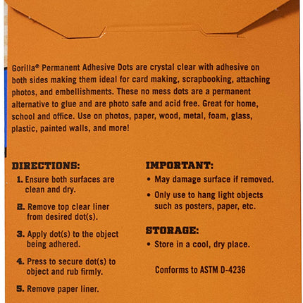 GORILLA ADHESIVE DOTS