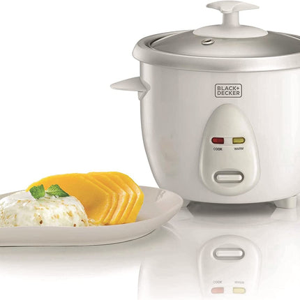 طباخ أرز بلاك أند ديكر  أبيض 0.6 لتر