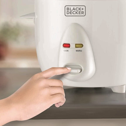 طباخ أرز بلاك أند ديكر  أبيض 0.6 لتر