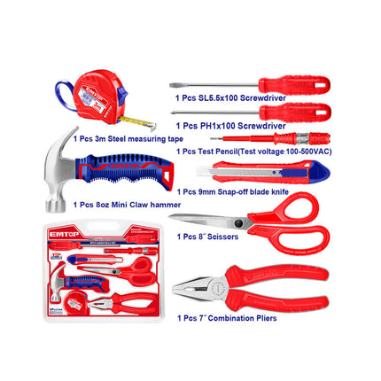 EMTOP HAND TOOL SET 8PCS EHTS01081