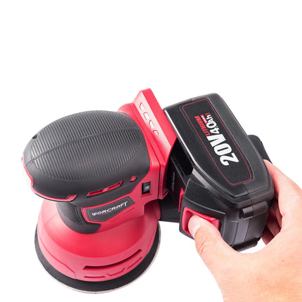 WORCRAFT CORDLESS ROTARY SANDER CRS-S20LI 20 V