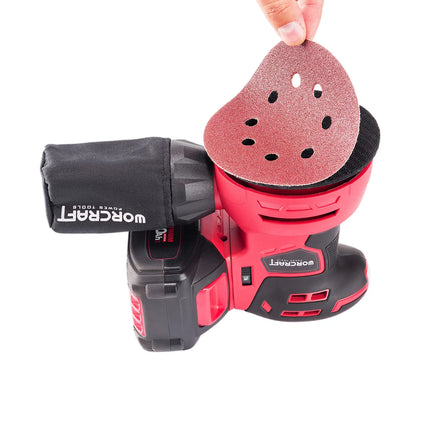 WORCRAFT CORDLESS ROTARY SANDER CRS-S20LI 20 V