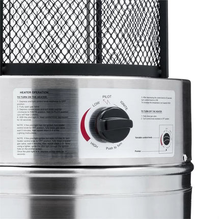 دفاية خارجية (صوبة) ميجا غاز أنبوبية زجاجية  1.8 متر