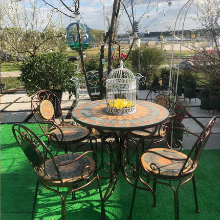 LUXURY GARDEN DINING SET - 5 PIECES