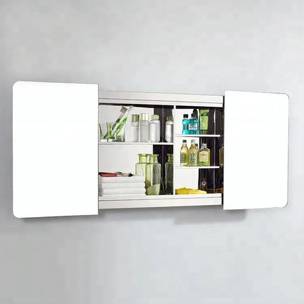 خزانة حمام مع مراة 80*60 سم