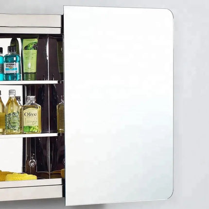 خزانة حمام مع مراة 80*60 سم